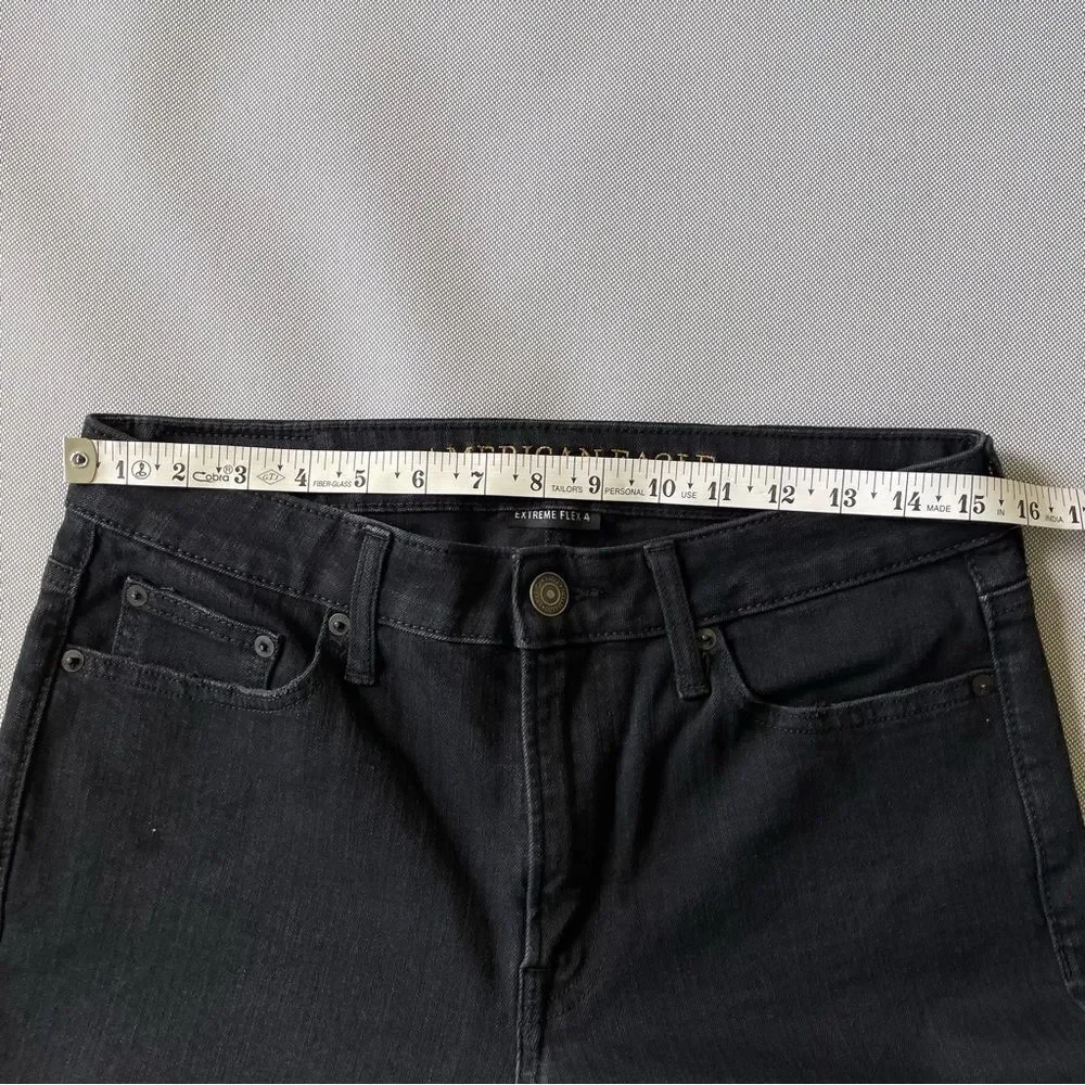 American Eagle New Extreme Flex 4 Black Slim Denim Jeans Men’s Size 30x30